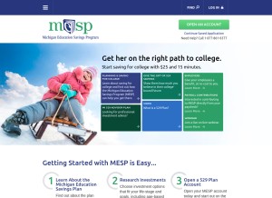 How misaves.com looks like on a tablet such as an iPad.