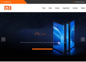 How miservicecenterchennai.com looks like on a tablet such as an iPad.