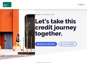 How missionlane.com looks like on a tablet such as an iPad.