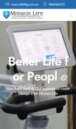 How missionliferehab.com looks like on a mobile device such as an iPhone.