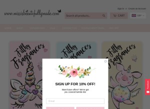 How missisbeeutifullymade.com looks like on a tablet such as an iPad.