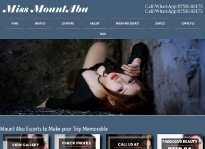 How missmountabu.com looks like on a tablet such as an iPad.