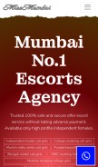 How missmumbai.com looks like on a mobile device such as an iPhone.