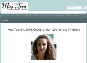How missteennl.wordpress.com looks like on a tablet such as an iPad.