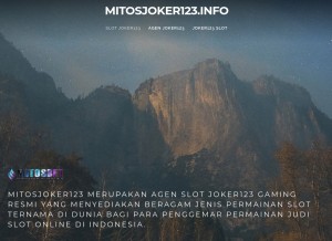 How mitosjoker123.info looks like on a tablet such as an iPad.