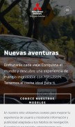 How mitsubishi-motors.mx looks like on a mobile device such as an iPhone.