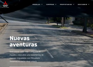 How mitsubishi-motors.mx looks like on a tablet such as an iPad.