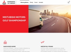 How mitsubishigolf.pl looks like on a tablet such as an iPad.