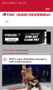 How mixedmartialarts.com looks like on a mobile device such as an iPhone.