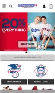 How mlbshopeurope.com looks like on a mobile device such as an iPhone.
