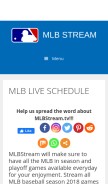 How mlbstream.tv looks like on a mobile device such as an iPhone.