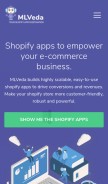How mlveda.com looks like on a mobile device such as an iPhone.