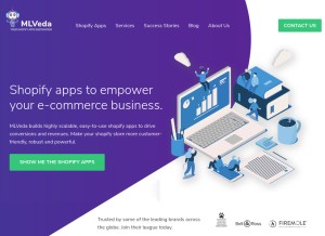 How mlveda.com looks like on a tablet such as an iPad.