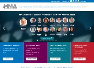 How mmaglobal.com looks like on a tablet such as an iPad.