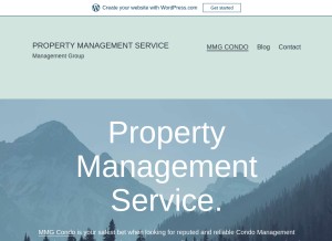 How mmgcondoca.wordpress.com looks like on a tablet such as an iPad.