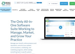 How mmgfusion.com looks like on a tablet such as an iPad.