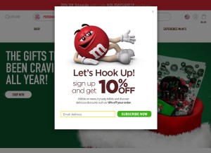 How mms.com looks like on a tablet such as an iPad.