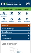 How mndot.gov looks like on a mobile device such as an iPhone.