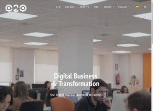 How mo2o.com looks like on a tablet such as an iPad.