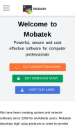 How mobatek.net looks like on a mobile device such as an iPhone.
