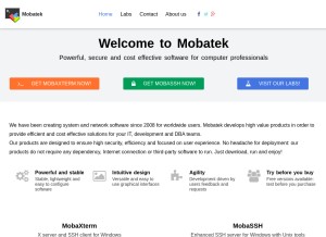 How mobatek.net looks like on a tablet such as an iPad.