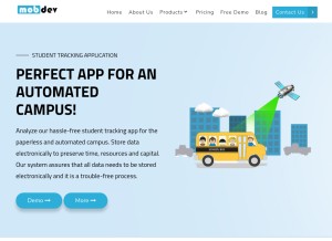 How mobdev.app looks like on a tablet such as an iPad.