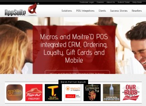 How mobileappsuite.com looks like on a tablet such as an iPad.