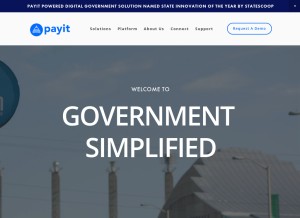 How mobilgov.com looks like on a tablet such as an iPad.