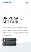 How mobilio.cc looks like on a mobile device such as an iPhone.