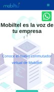 How mobiltel.com.mx looks like on a mobile device such as an iPhone.