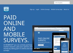 How mobrog.com looks like on a tablet such as an iPad.