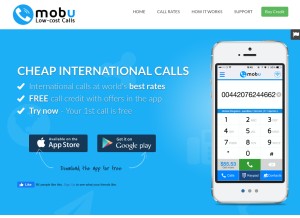 How mobu-app.com looks like on a tablet such as an iPad.