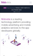 How mobvista.com looks like on a mobile device such as an iPhone.