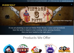 How mobzway.com looks like on a tablet such as an iPad.