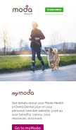 How modahealth.com looks like on a mobile device such as an iPhone.