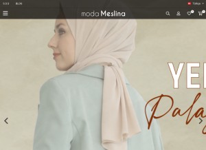 How modameslina.com looks like on a tablet such as an iPad.