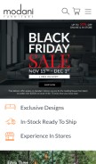 How modani.com looks like on a mobile device such as an iPhone.