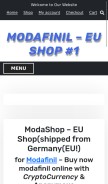 How modashop.to looks like on a mobile device such as an iPhone.