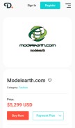 How modelearth.com looks like on a mobile device such as an iPhone.