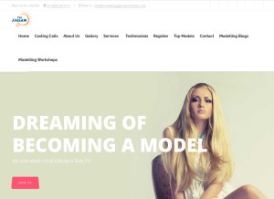 How modellingagenciesmumbai.com looks like on a tablet such as an iPad.