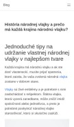 How moderne-dejiny.sk looks like on a mobile device such as an iPhone.