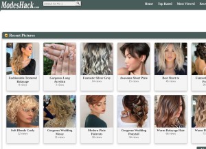 How modeshack.com looks like on a tablet such as an iPad.