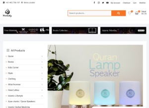 How modestycollection.com.au looks like on a tablet such as an iPad.