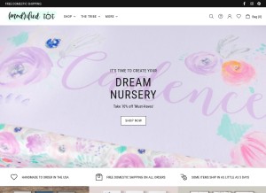 How modifiedtot.com looks like on a tablet such as an iPad.