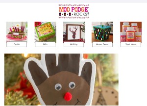 How modpodgerocksblog.com looks like on a tablet such as an iPad.