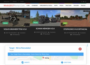 How mods2017portal.com looks like on a tablet such as an iPad.