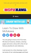 How mofukawa.com looks like on a mobile device such as an iPhone.