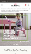How mohawkflooring.com looks like on a mobile device such as an iPhone.