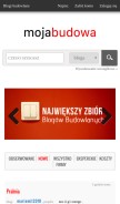 How mojabudowa.pl looks like on a mobile device such as an iPhone.