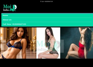 How mojindia.com looks like on a tablet such as an iPad.